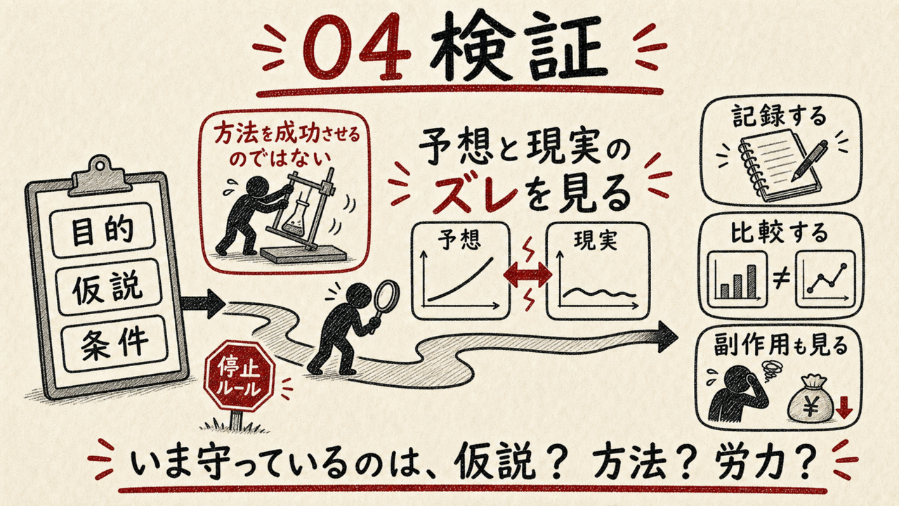検証:予想と現実のズレを見る